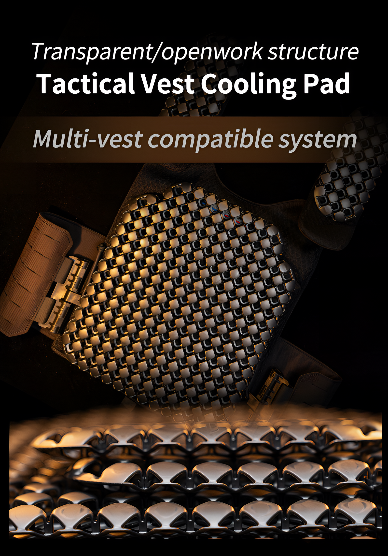 (Premium) Tactical 3D Plate Carrier Breathable Liner Pad Set (2pcs)