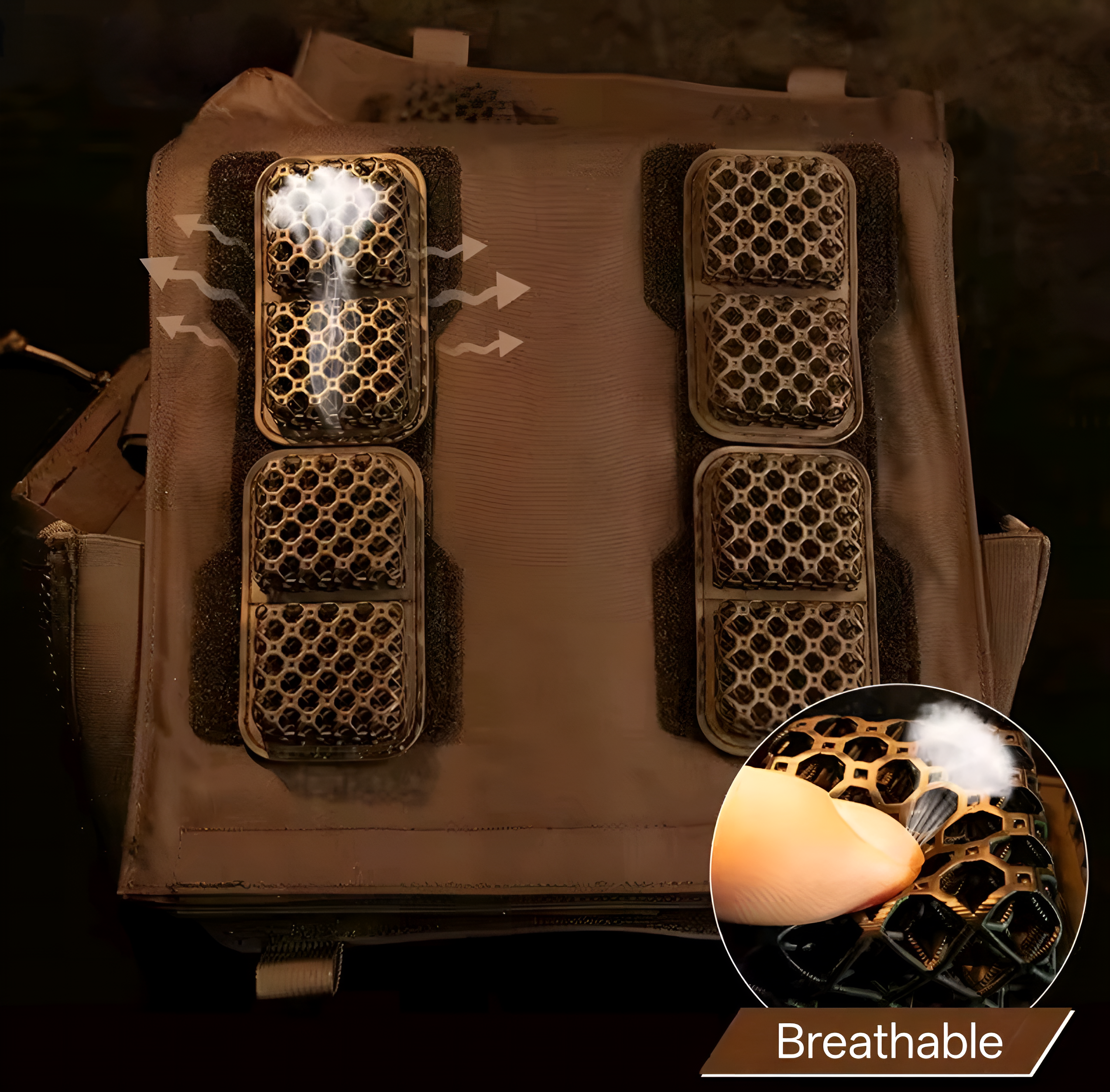 Tactical 3D Plate Carrier Breathable Square Liner Pads (4/8pcs)