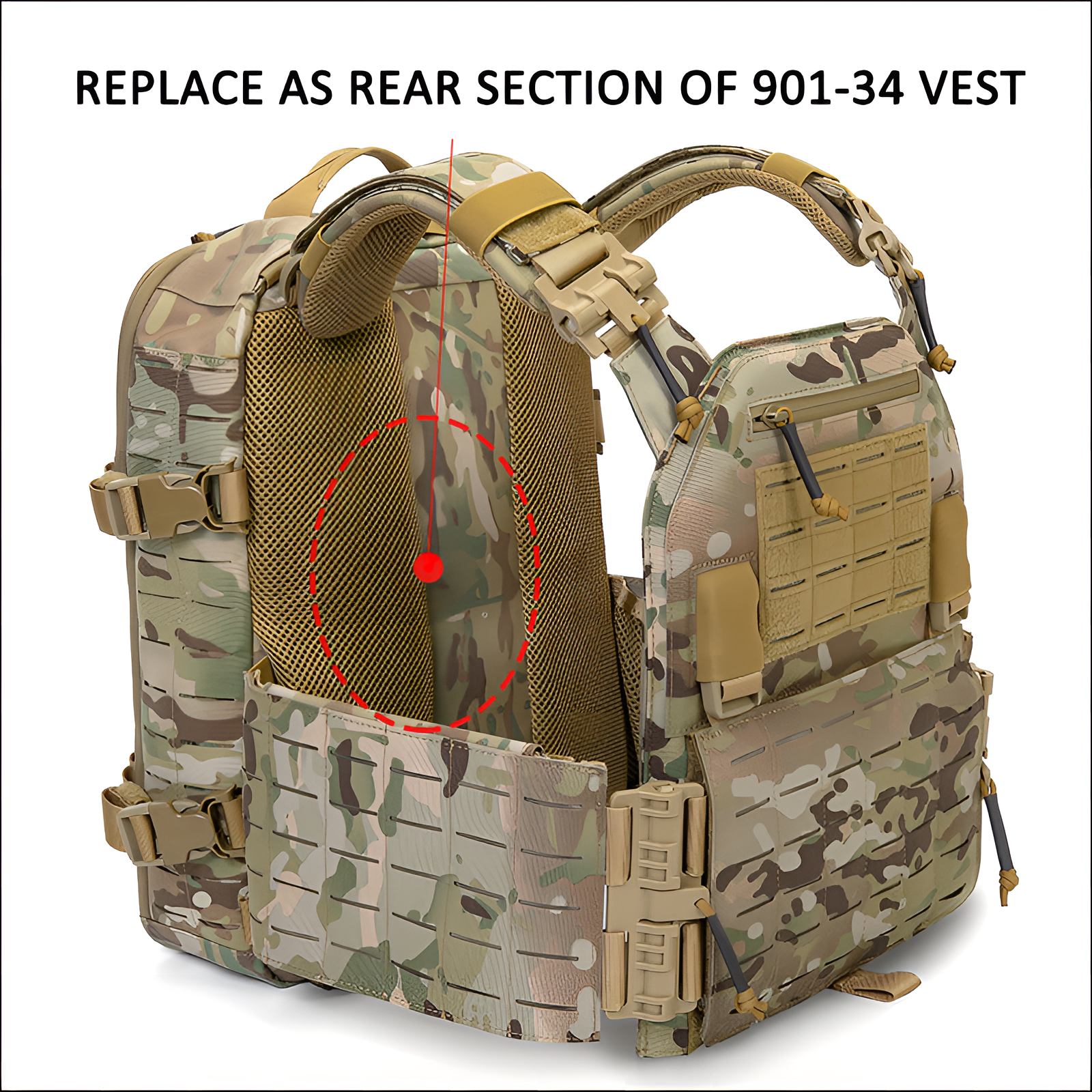 1000D Tactical Plate Carrier Backpack 12L